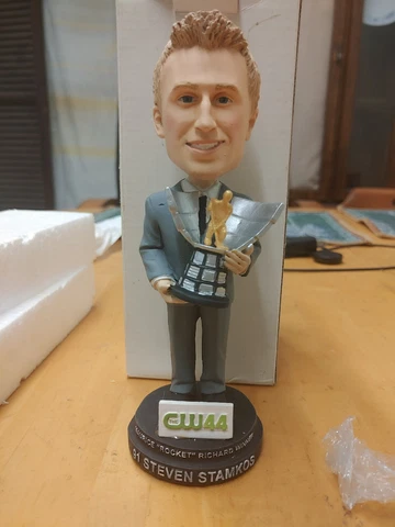 Steven Stamkos Bobblehead w/ Mauruce "Rocket" Richard Trophy Cover