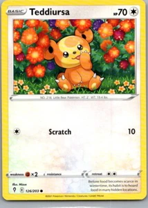 2021 Schwert & Schild - Evolving Skies Teddiursa Basic/Common #126 - Bild 1 von 2