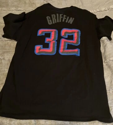 BLAKE GRIFFIN Los Angeles CLIPPERS Black Majestic NBA Jersey Style MEDIUM Shirt - Image 1 of 3