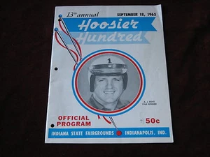 1965 Hoosier Hundred Programm - Bild 1 von 1