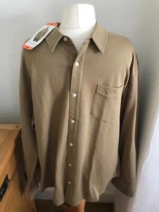 Jachs New York Herren Khaki Dickes Hemd Größe 2XL Neu Mit Etikett - Bild 1 von 11