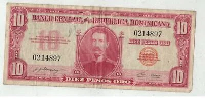 DOMINICAN REPUBLIC 10 PESOS ORO MELLA - Photo 1/2