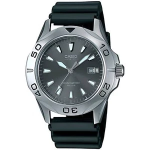 Casio Men's Watch Black Dial Stainless Steel Case Rubber Strap MTD-1050D-1A - Picture 1 of 1