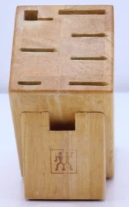 Zwilling J.A. Cuchillo Henckels Bloque Madera Cocina Carnicero Chefs 8 Ranuras Gourmet NY - Imagen 1 de 21