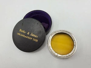 Vintage Burke & James "The Ideal" Yellow 45mm Push-On Camera Lens Filter in Case - Picture 1 of 6