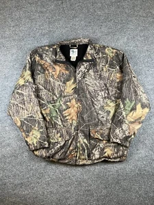 Wells Creek Outfitters Men's Large Mossy Oak Vintage Camo Bomber Jacket Hunting - Picture 1 of 8