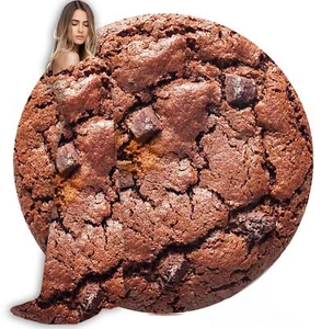 Cookie Throw Blanket - Round Funny Food Blanket for Adults and Kids Realistic... - Picture 1 of 7