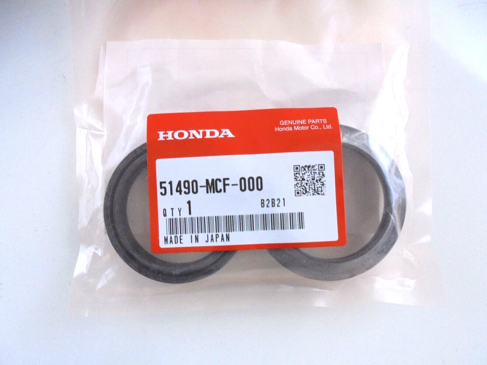 Genuine Honda Motorcycle OEM Front Fork Seal Set New 51490MCF000 CBR900RR VFR800 - Image 1 of 4