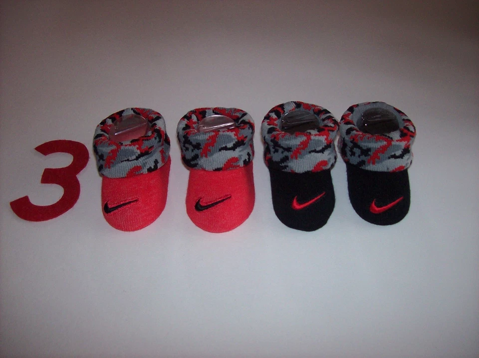 Nike Zapatos para Cuna Botines Calcetines Bebé Niño Niña Swoosh Seleccionar Estilo Color 0-6 Mo Nuevo en Caja Foto 1 de 1