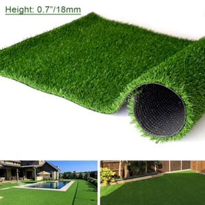 3x3ft Artificial Fake Synthetic Grass Rug Garden Landscape Lawn Carpet Mat Turf - Picture 1 of 7