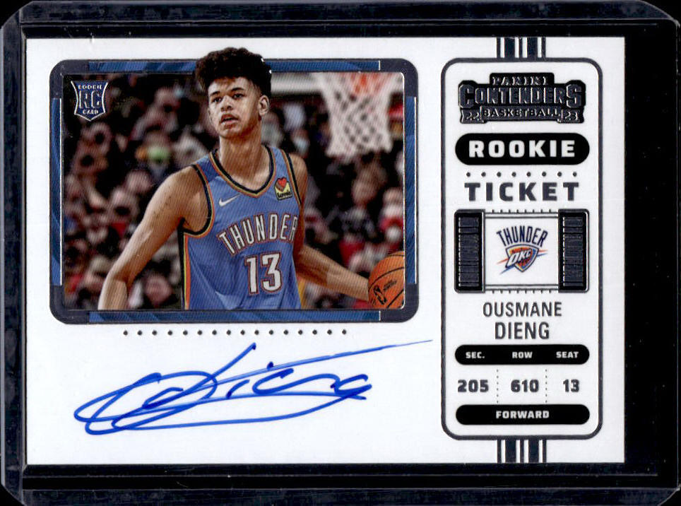 2022-23 Contenders Ousmane Dieng Variation Rookie Ticket Autograph Auto RC #122