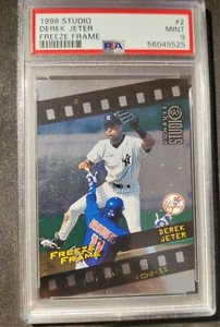  1998 Studio Freeze Frame #2 Derek Jeter /4500 PSA 9 MINT POP 15 6 Higher