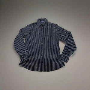 Faconnable Shirt Women’s XS Blue Collared Button Down Blouse Cotton - C3 - Picture 1 of 5