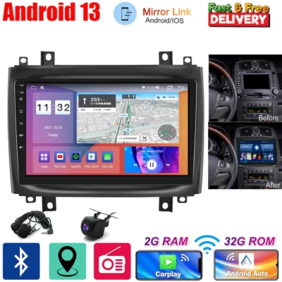 Carplay For 2003-2007 Cadillac CTS Android 13 Car Stereo Radio Navi GPS Foto 1 de 4