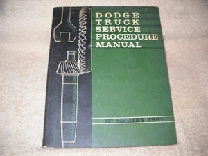 Mopar 1961 Dodge Truck "R" Series Service Manual  - Picture 1 of 2