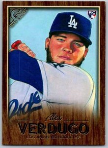 2018 Topps Gallery Wood #10 Alex Verdugo  Dodgers 