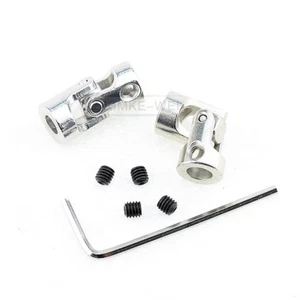 2 Pièces 3/4/5/6mm Joint Universel Cardan Embrayage Arbre pour RC Voiture Bateau - Photo 1 sur 4