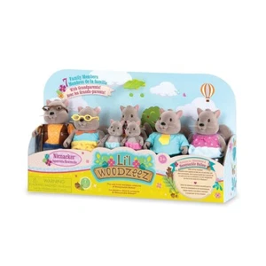 Sieben 3" Tier Eichhörnchen Figuren Kinder Spielset | Li'l Woodzeez Nicnacker | Neu - Bild 1 von 16