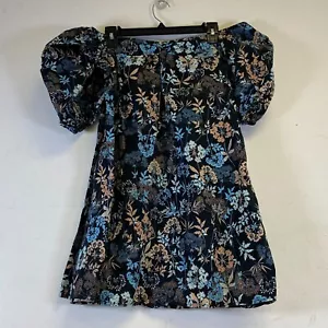 Ana A New Approach Pull Over Floral Stretch Dress Size Small V-Neck Max Comfort - Picture 1 of 8