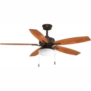 Progress Lighting Billows Collection Antique Bronze Rustic Ceiling fan - Picture 1 of 1