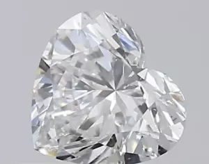 Natural Loose Diamond Brilliant Heart Cut 4 mm GIA CERTIFIED F Color SI2 0.30 Ct - Picture 1 of 4