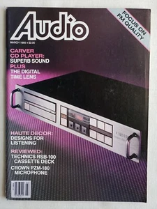 "Audio" 3/85 Technics RS-B100, Carver CD player, Sony D-5, B&W Model 808 - Picture 1 of 5