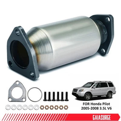 Rear Catalytic Converter Direct-Fit for 2005 2006 2007 2008 Honda Pilot 3.5L V6 Foto 1 de 4