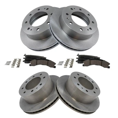 Front & Rear Brake Pad & Rotor Kit For 2016-2019 Chevrolet Suburban 3500 HD - Image 1 of 4