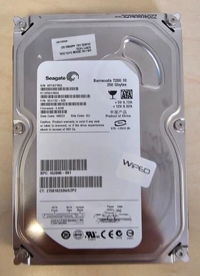 Seagate 250Gb Sata Drive 9EU132-020 Ref00243 - Image 1 of 2