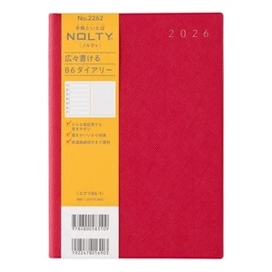 NOLTY 2026 Planner B6 Weekly Ecrit 1 Red 2262 Starts December 2025 601 - Picture 1 of 6