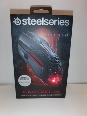 SteelSeries Aerox 5 Wireless Gaming Mouse Diablo IV Edition New Sealed Limited - Image 1 of 2