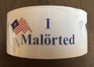 Rollo de pegatinas Malort de Jeppsen "I Malorted" - Imagen 1 de 2