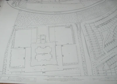 1895 Ordnance Survey Office Town Street Plan- Edinburgh Haymarket Original Map - Image 1 of 4