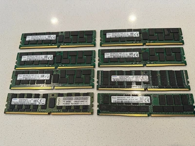 (LOT) 7x 64GB DDR4 & 1x 32GB DDR4 RAM DIMMS (FOR PARTS OR REPAIR) - Image 1 of 4