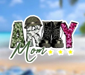 Army Mom Window Decal Sticker - Show Pride In Your Soldier!  Free Shipping in US - Picture 1 of 3
