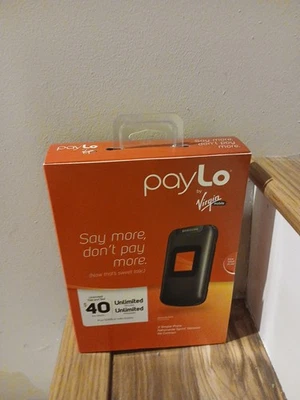 Samsung Entro Virgin Mobile Flip Phone Black | Virgin Mobile Sealed Package - Image 1 of 2