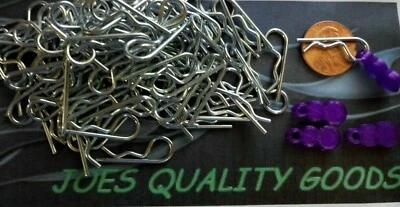  100 1/10th Body Clips RC Traxxas Rustler Slash Stampede Bandit + 4 clip pulls P - Image 1 of 4