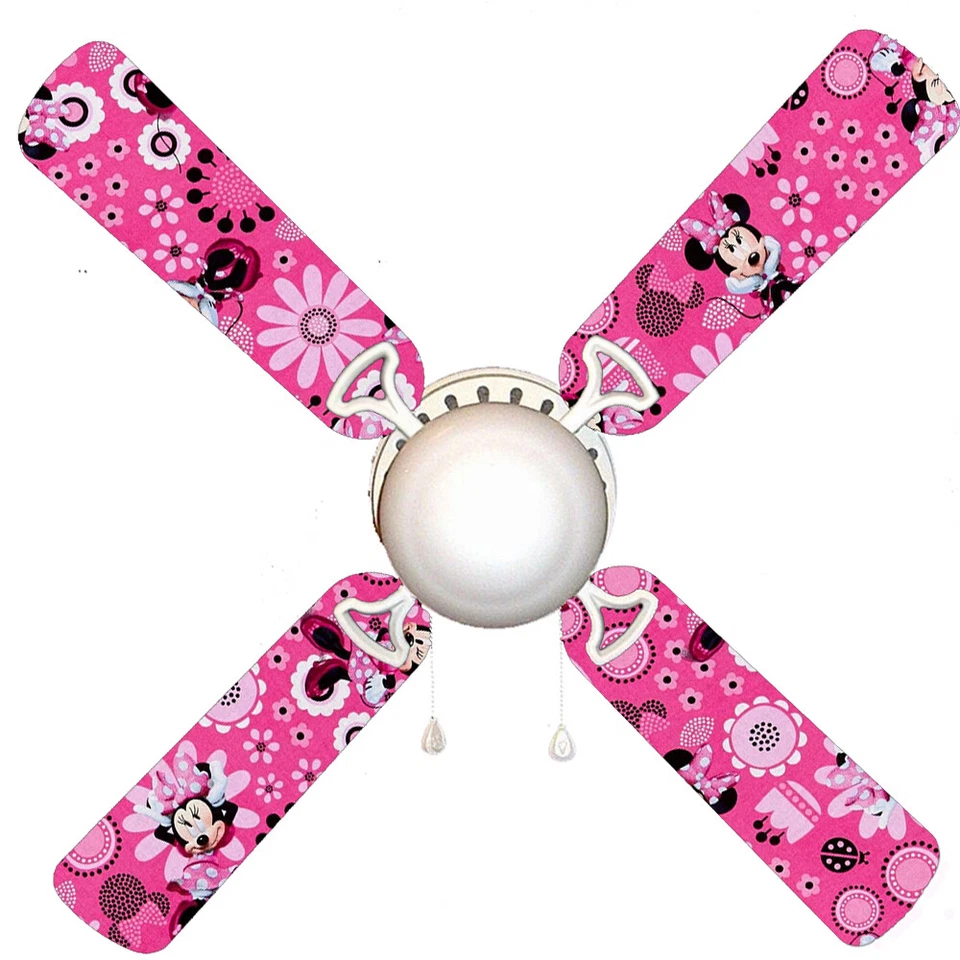 Minnie Mouse On Pink 42" Ceiling Fan with Light Kit - Image 1 of 1