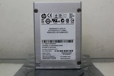 HP/SanDisk 1.92TB 2.5" 6Gb/s SAS SSD SDLLOC6R-020T HP 762770-003  - Image 1 of 3