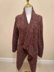 Curio New York Cardigan Wrap Boucle Multicolor Sweater Size M - Picture 1 of 10