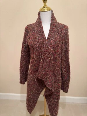 Curio New York Cardigan Wrap Boucle Multicolor Sweater Size M - Image 1 of 4