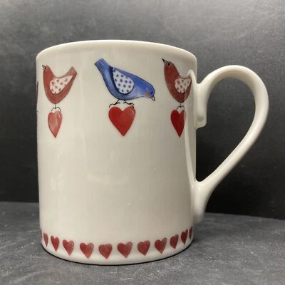 Queens Mellow Yellows Love Birds Fine China Mug Alex Clark - Image 1 of 4