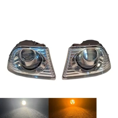 Пара светодиодных желтых передних противотуманных фар с белыми ходовыми огнями для Lexus IS300 2001-2005 годов выпуска - Изображение 1 из 4