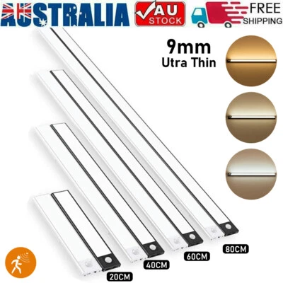 LED Motion Sensor Under Closet Light Rechargeable Magnetic Cabinet Dimmable Lamp - image 1 of 4