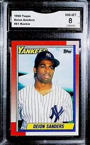 1990 Topps #61 Deion Sanders Rookie GMA 8 NM-MT - Bild 1 von 2