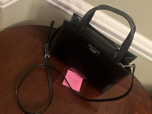 Kate Spade Black Leather Small Sam Icon Crossbody Shoulder Magnetic Bag NEW - Picture 1 of 18