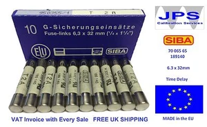 SIBA 70 065 65 2A Fuse Time Lag Antisurge T2A 500V 189140 JPSF051 Pack of 1/5/10 - Picture 1 of 8