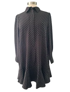 Biesenkleid Damen Medium Expresso Punkte Krepp Callahan Hemdblusenkleid - Bild 1 von 18