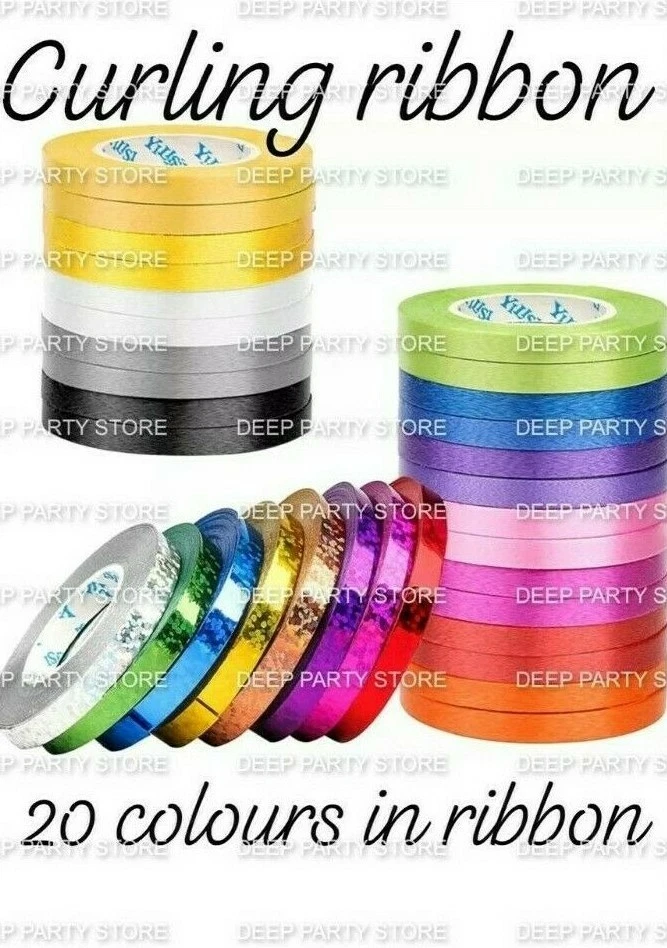 Balloon Ribbon Curling Ribon Gift Wrapping Florists Crafting 200 METRES x 5mm UK - Image 1 of 1