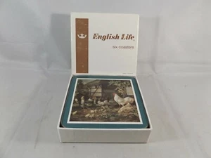 Untersetzer English Life Farmyard Kork Rückseite 4,25" 4,25" 6er Set in Originalverpackung - Bild 1 von 12